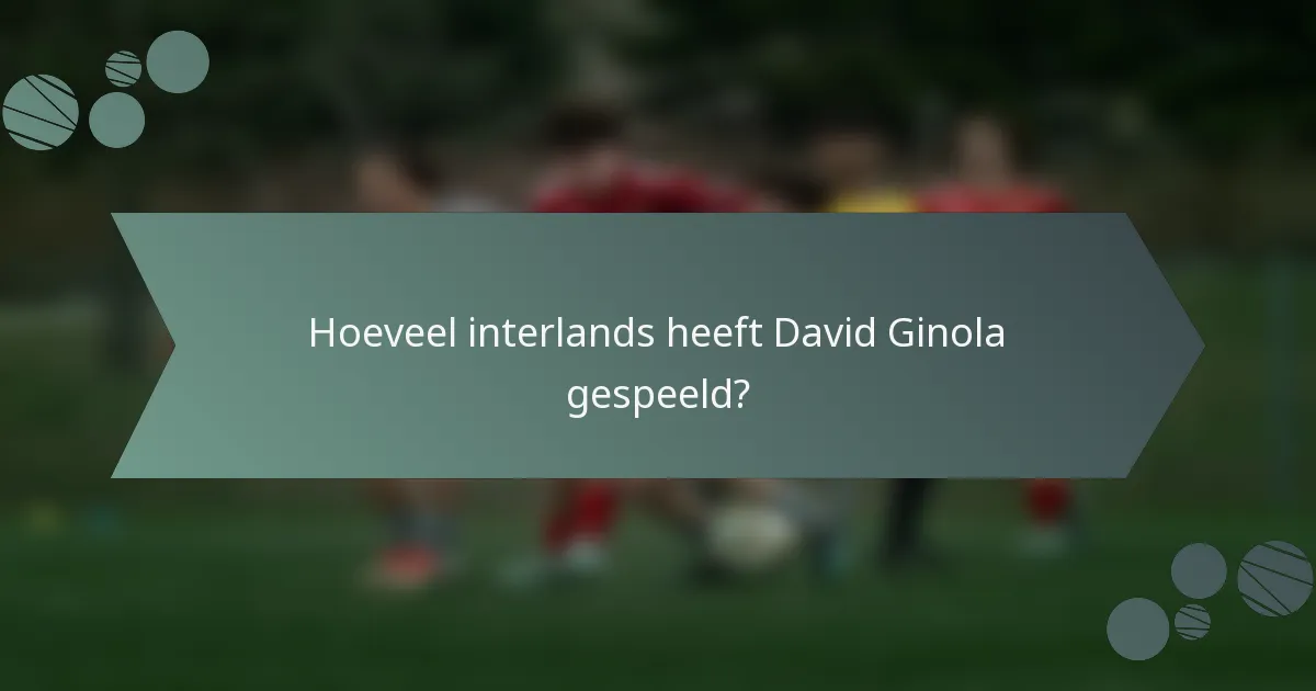 Hoeveel interlands heeft David Ginola gespeeld?